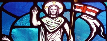 Stained Glass Risen Christ