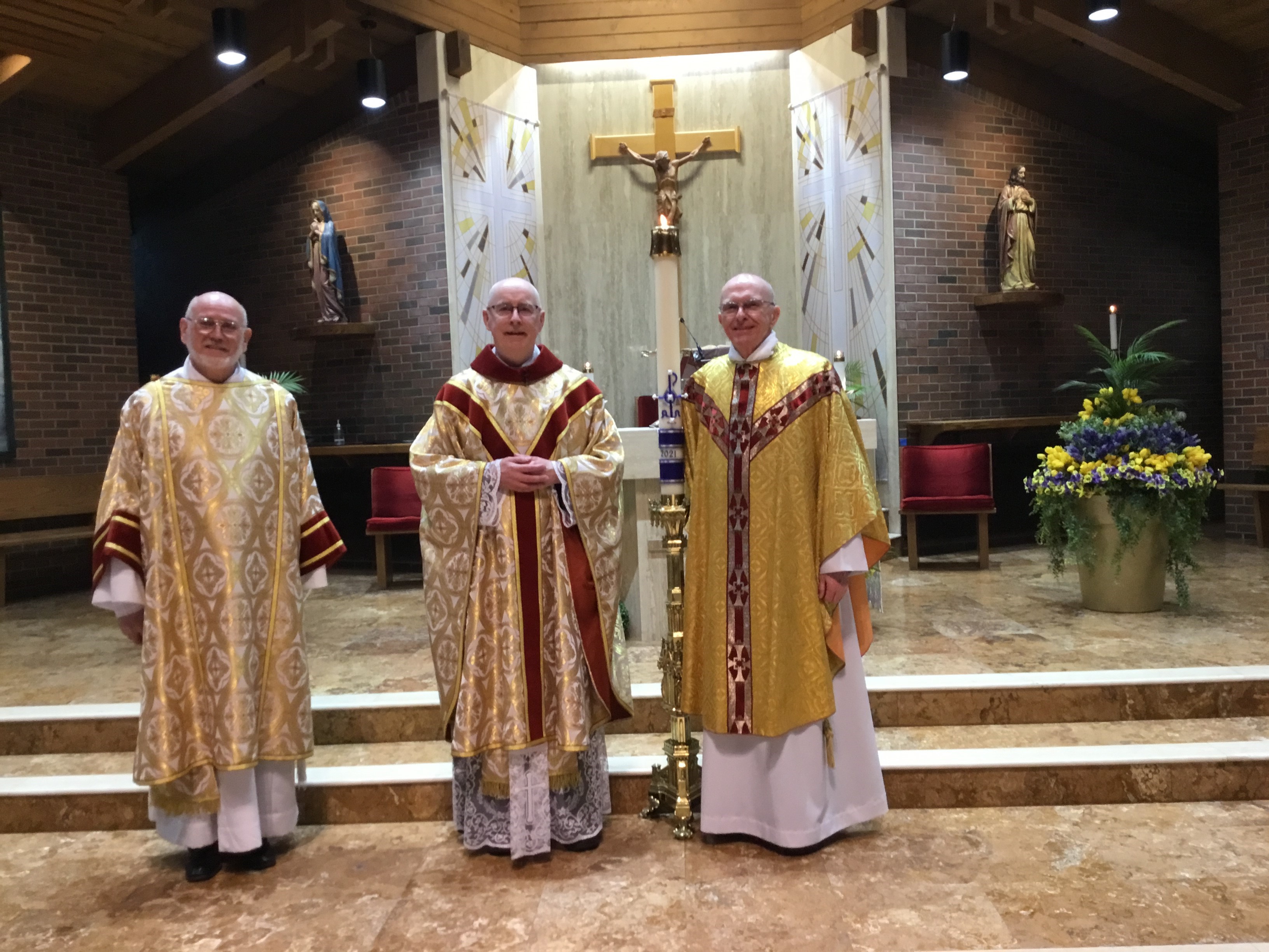 Monsignor Zimmer, Fr. Croal, Deacon Popik