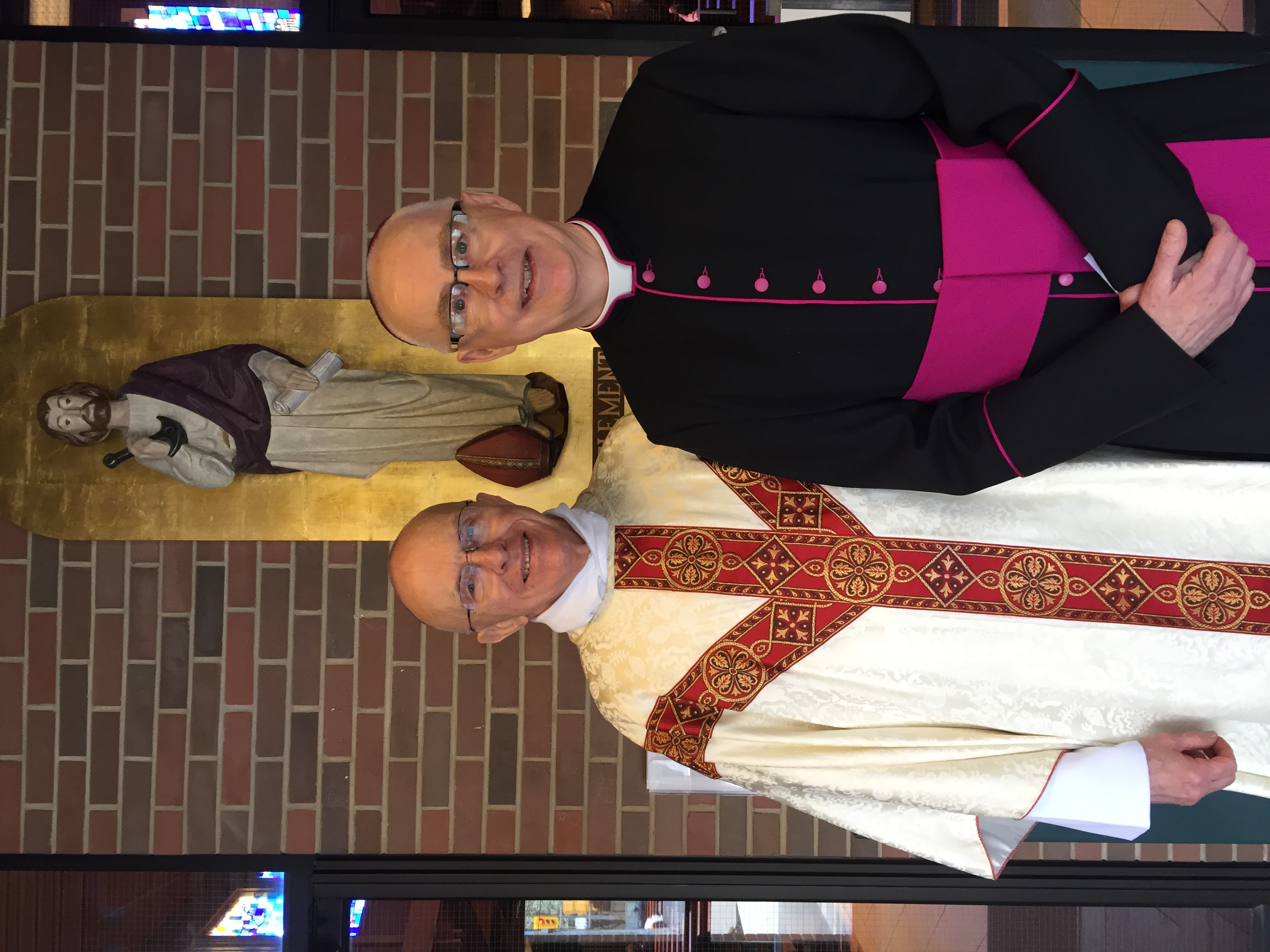 Monsignor Zimmer and Father John Croal