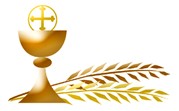 Chalice and Host with Cross with wheat