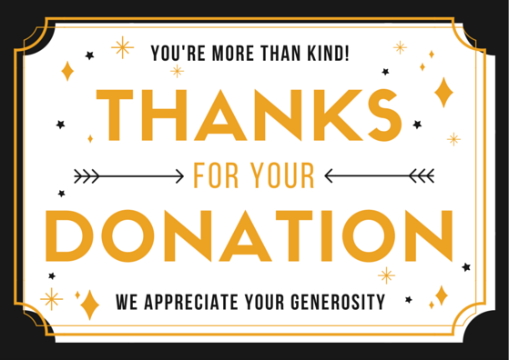 You're More than Kind - Thanks for the Donation.