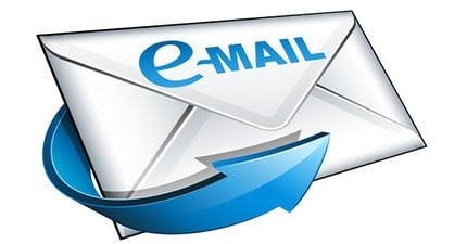 E-Mail - envelope with turning arrow