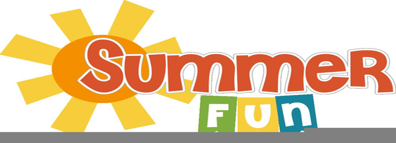 Summer Fun - Clipart of Sun and multicoloured words