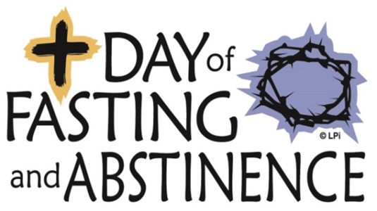 Day of Fasting and Abstinence with crown of thorns