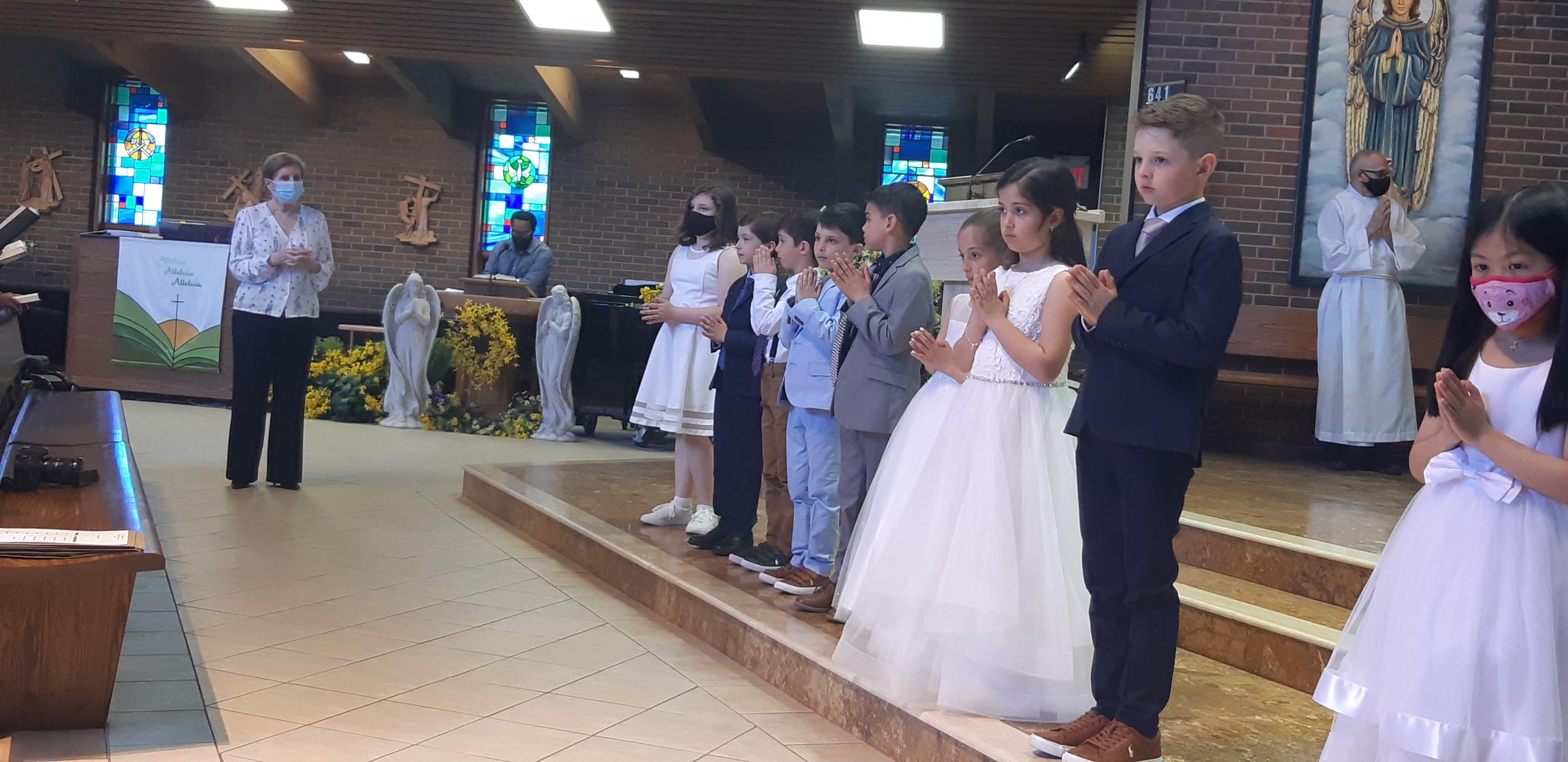 May 14 First Communion Candidates Group 1