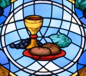 Stained Glass Bread and Chalice